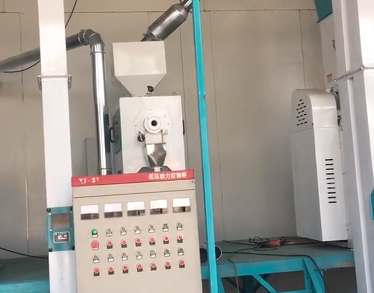 內(nèi)蒙古客戶50噸小米加工設(shè)備現(xiàn)場